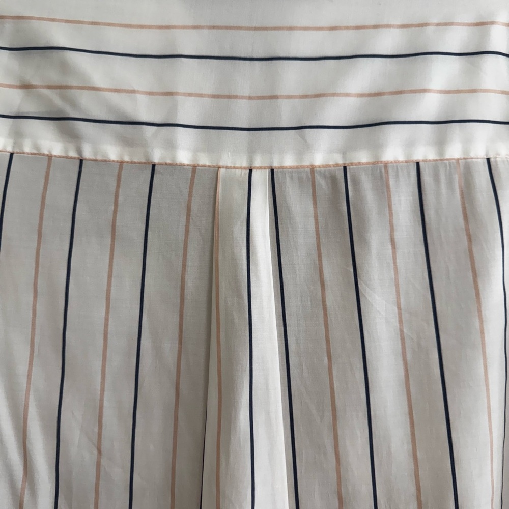 Express White With Pink And Blue Stripes Button Down Shirt - Picture 6 of 6